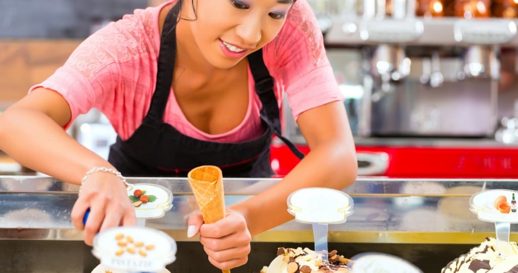 ice cream shop machines